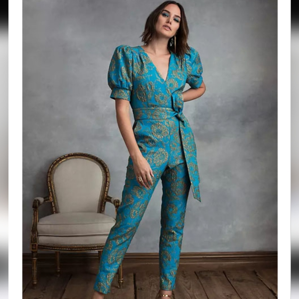Kate Hudson Happy x Nature Jacquard Jumpsuit